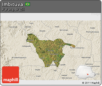 Satellite 3D Map of Imbituva, shaded relief outside