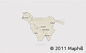 Shaded Relief 3D Map of Imbituva, cropped outside