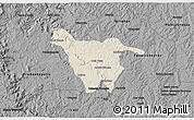 Shaded Relief 3D Map of Imbituva, darken, desaturated