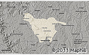 Shaded Relief 3D Map of Imbituva, darken, semi-desaturated
