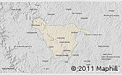 Shaded Relief 3D Map of Imbituva, desaturated