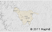 Shaded Relief 3D Map of Imbituva, lighten, desaturated