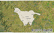 Shaded Relief 3D Map of Imbituva, satellite outside