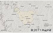 Shaded Relief 3D Map of Imbituva, semi-desaturated