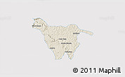 Shaded Relief 3D Map of Imbituva, single color outside