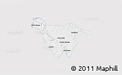 Silver Style 3D Map of Imbituva, single color outside