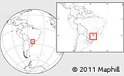 Blank Location Map of Imbituva, within the entire country