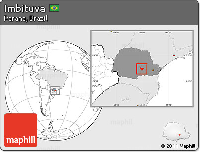 Blank Location Map of Imbituva, highlighted country, highlighted parent region