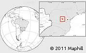 Blank Location Map of Imbituva, highlighted country