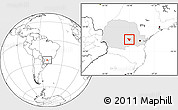 Blank Location Map of Imbituva, highlighted parent region