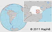 Gray Location Map of Imbituva, highlighted parent region