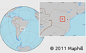 Gray Location Map of Imbituva