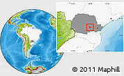 Physical Location Map of Imbituva, highlighted country, highlighted parent region