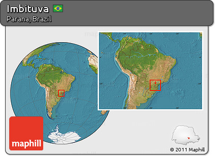Satellite Location Map of Imbituva, within the entire country