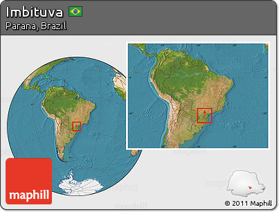 Satellite Location Map of Imbituva, within the entire country