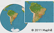 Satellite Location Map of Imbituva, within the entire country