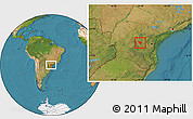 Satellite Location Map of Imbituva