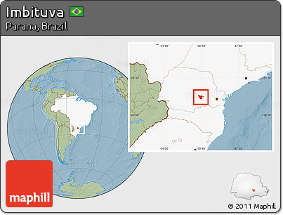Savanna Style Location Map of Imbituva, highlighted country, hill shading