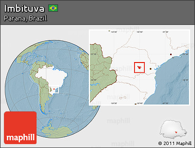 Savanna Style Location Map of Imbituva, highlighted country, hill shading