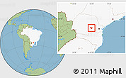 Savanna Style Location Map of Imbituva, highlighted country