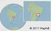 Savanna Style Location Map of Imbituva, highlighted parent region, within the entire country, hill shading