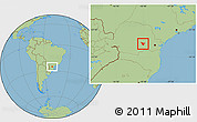 Savanna Style Location Map of Imbituva