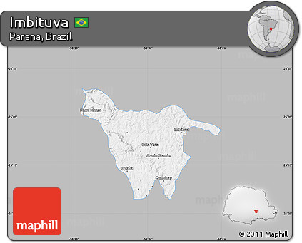 Gray Map of Imbituva, single color outside