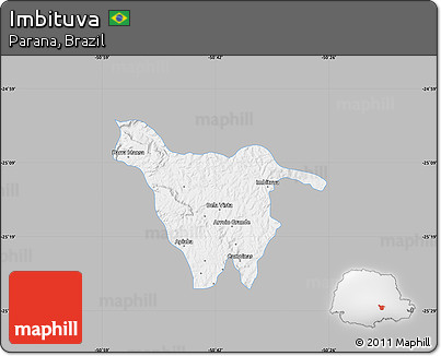 Gray Map of Imbituva, single color outside