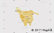 Physical Map of Imbituva, cropped outside