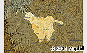 Physical Map of Imbituva, darken