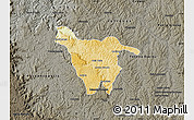 Physical Map of Imbituva, darken, semi-desaturated