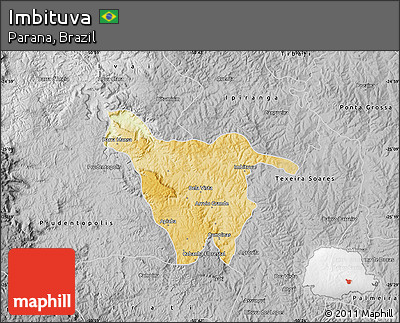 Physical Map of Imbituva, desaturated