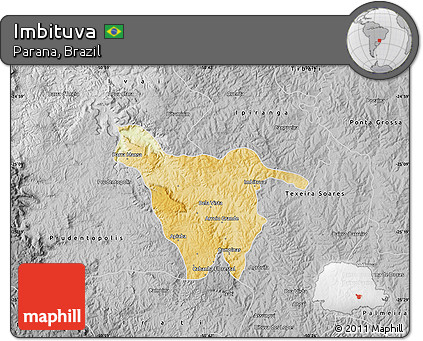 Physical Map of Imbituva, desaturated