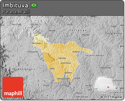 Physical Map of Imbituva, desaturated