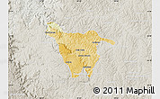 Physical Map of Imbituva, lighten, semi-desaturated
