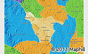 Physical Map of Imbituva, political outside