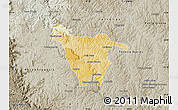 Physical Map of Imbituva, semi-desaturated