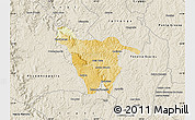 Physical Map of Imbituva, shaded relief outside