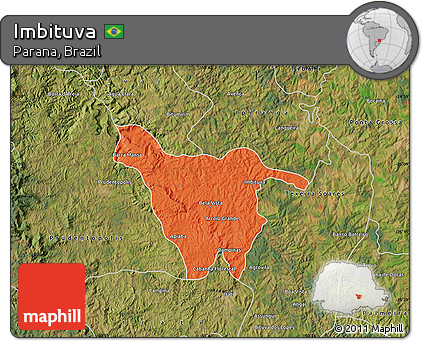 Political Map of Imbituva, satellite outside