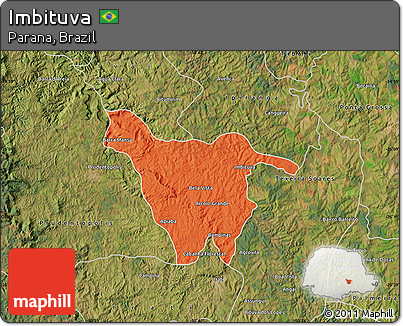 Political Map of Imbituva, satellite outside