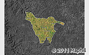 Satellite Map of Imbituva, darken, desaturated