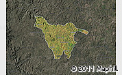 Satellite Map of Imbituva, darken, semi-desaturated