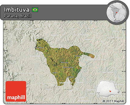 Satellite Map of Imbituva, lighten