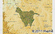 Satellite Map of Imbituva, physical outside