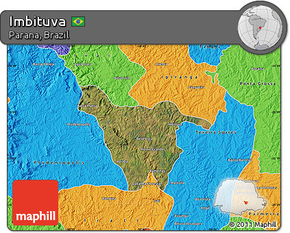 Satellite Map of Imbituva, political outside