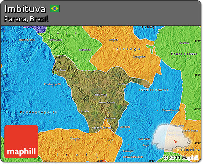 Satellite Map of Imbituva, political outside