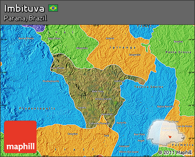 Satellite Map of Imbituva, political outside