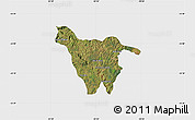 Satellite Map of Imbituva, single color outside