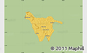 Savanna Style Map of Imbituva, single color outside