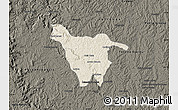 Shaded Relief Map of Imbituva, darken